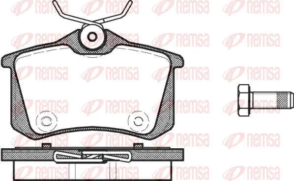 Brake Pad Set, disc brake (0263 14)