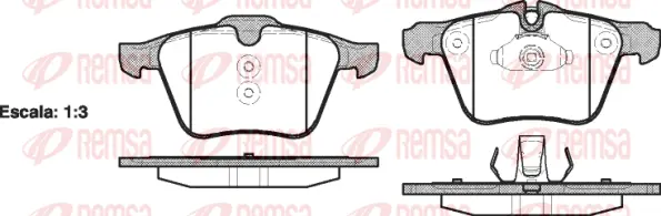 Brake Pad Set, disc brake (1217 00)