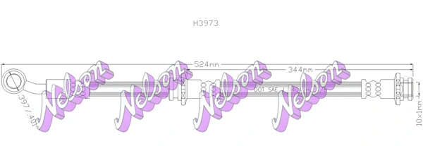 Brake Hose (H3973)