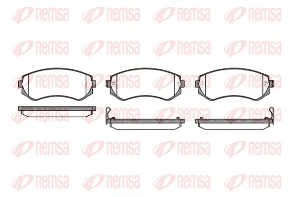 Brake Pad Set, disc brake (0317 12)