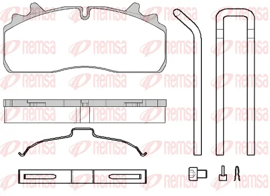 Brake Pad Set, disc brake (JCA1726.80)