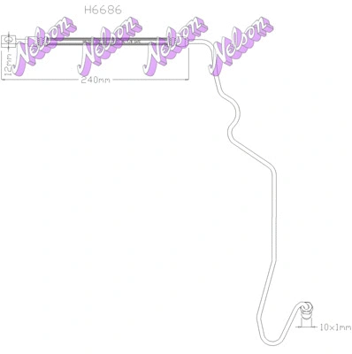 Brake Hose (H6686)