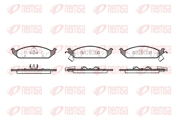 Brake Pad Set, disc brake (0570 02)