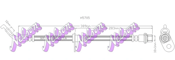 Brake Hose (H5705)