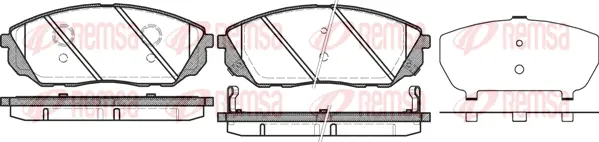 Brake Pad Set, disc brake (1041 12)