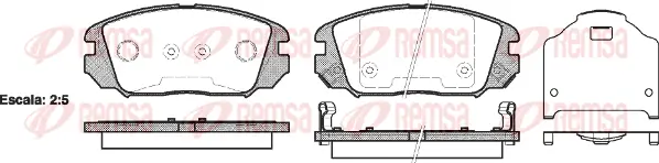 Brake Pad Set, disc brake (1204 02)