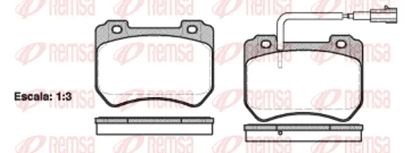 Brake Pad Set, disc brake (1444 01)