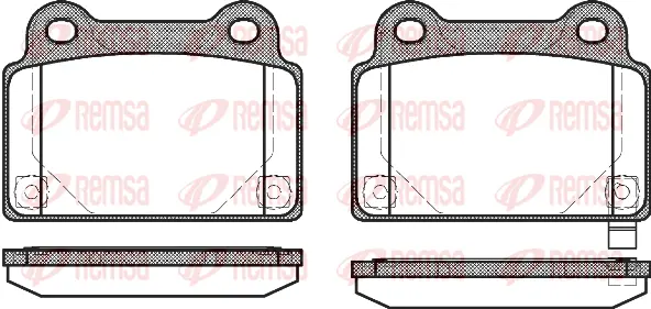 Brake Pad Set, disc brake (1364 02)