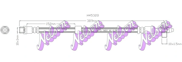 Brake Hose (H4532Q)
