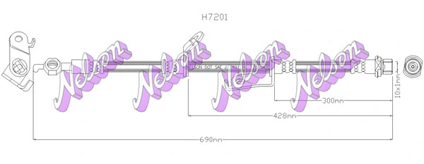 Brake Hose (H7201)