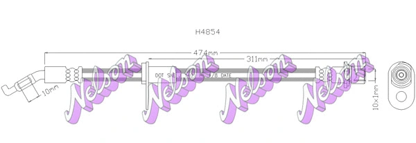 Brake Hose (H4854)
