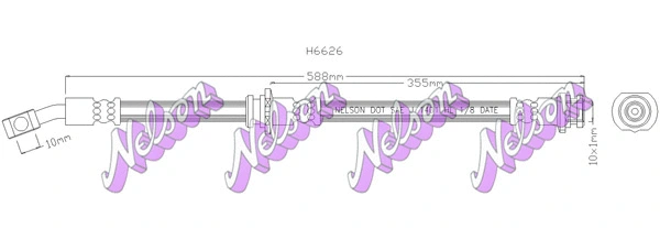 Brake Hose (H6626)