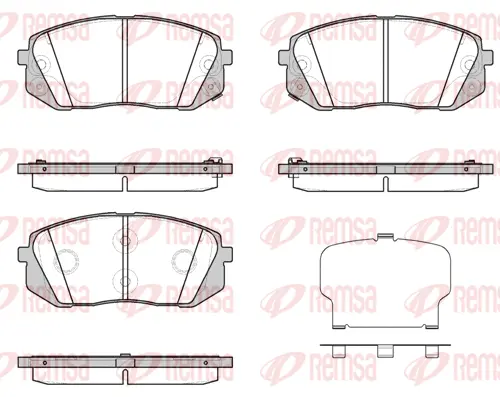 Brake Pad Set, disc brake (1302 43)