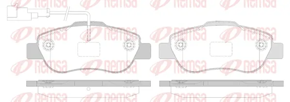 Brake Pad Set, disc brake (1100 12)