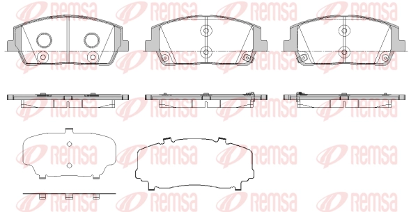 Brake Pad Set, disc brake (1880 02)