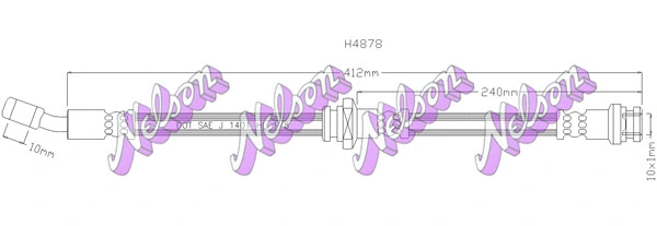 Brake Hose (H4878)