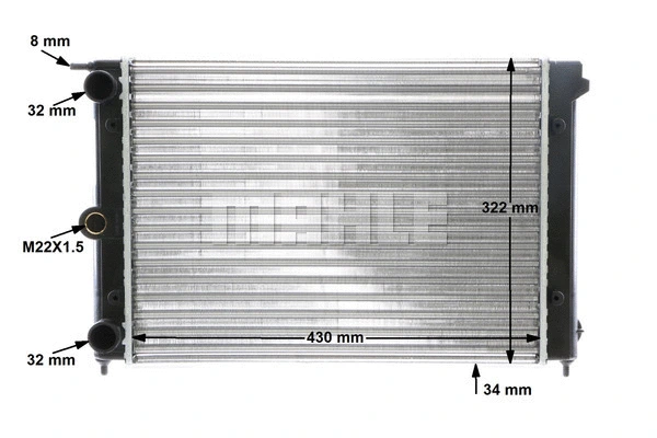 Radiator, engine cooling