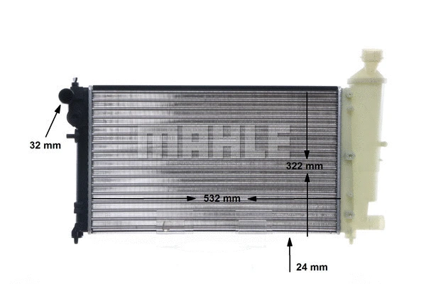 Radiator, engine cooling