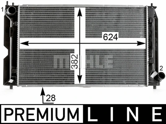 Radiator, engine cooling