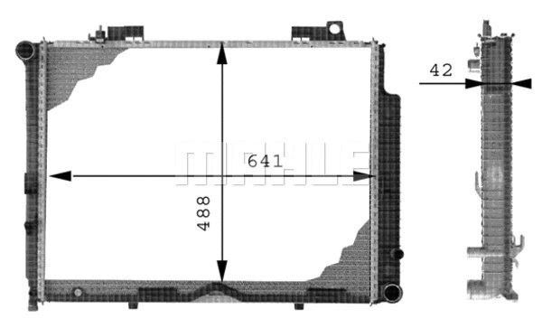 Radiator, engine cooling (CR 317 000P)