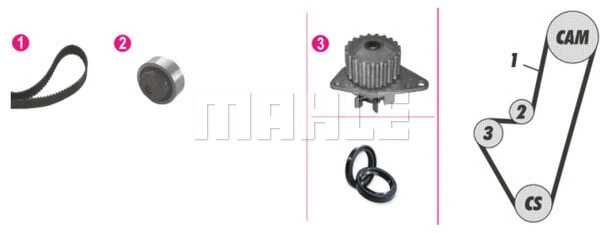 Water Pump & Timing Belt Kit (CPK 2 000P)