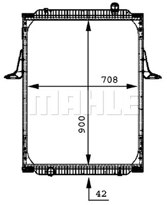 Radiator, engine cooling (CR 698 000P)