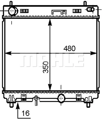 Radiator, engine cooling