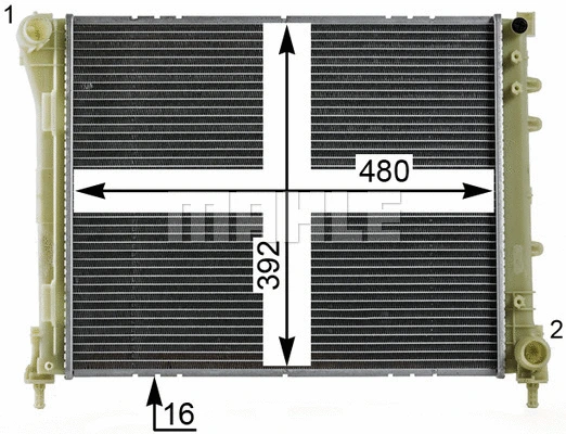 Radiator, engine cooling