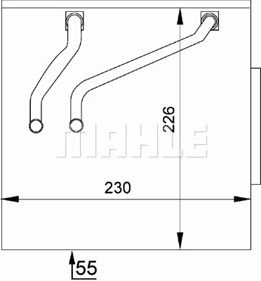 Evaporator, air conditioning (AE 49 000P)