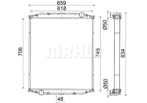 Radiator, engine cooling (CR 2584 000S)
