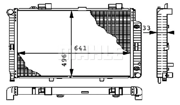 Radiator, engine cooling