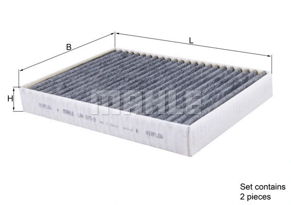 Filter, cabin air (LAK 675/2/S)