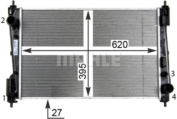 Radiator, engine cooling