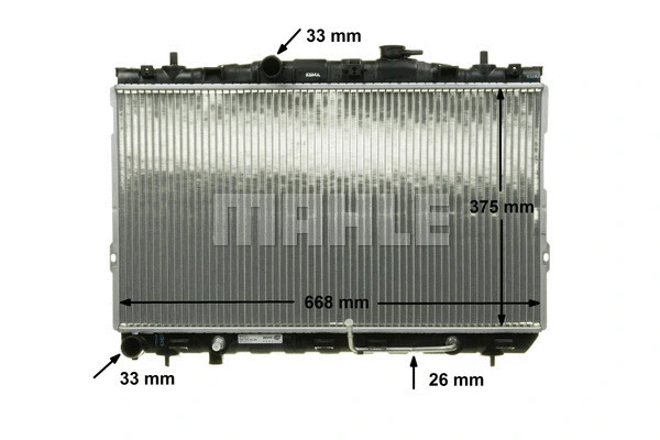 Radiator, engine cooling