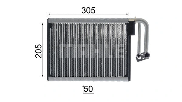Evaporator, air conditioning