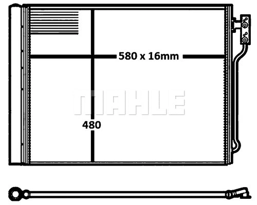Condenser, air conditioning (AC 655 000S)