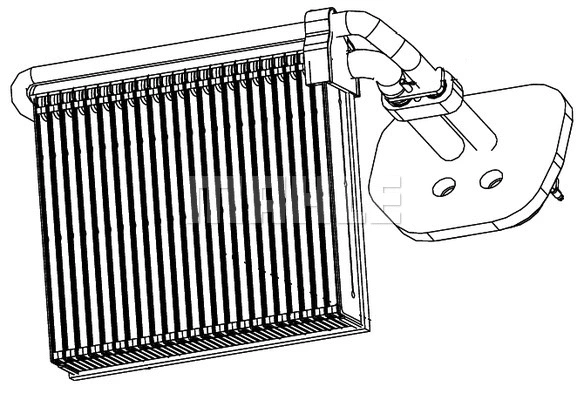 Evaporator, air conditioning (AE 99 000P)