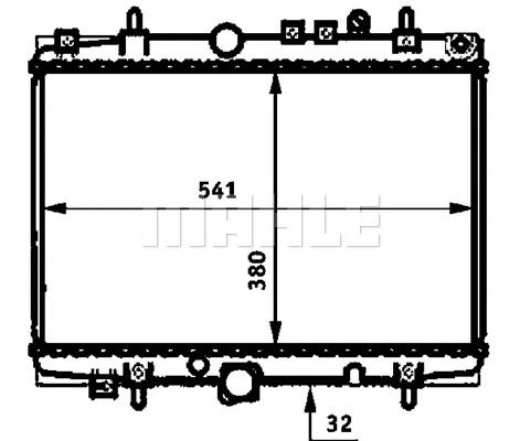Radiator, engine cooling