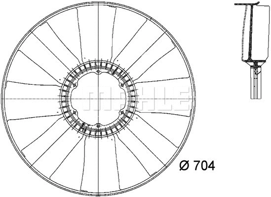 Fan Wheel, engine cooling
