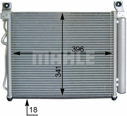 Condenser, air conditioning (AC 591 000P)
