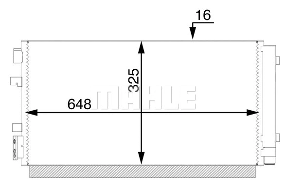 Condenser, air conditioning (AC 44 000S)