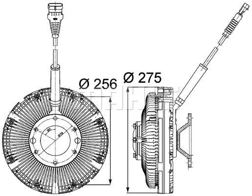 Clutch, radiator fan (CFC 97 000P)