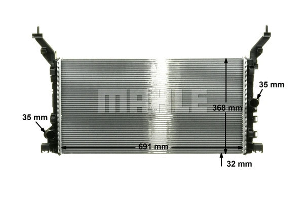 Radiator, engine cooling