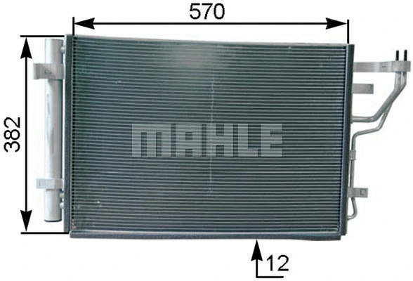 Condenser, air conditioning (AC 442 000P)