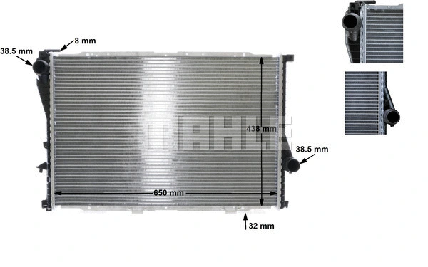 Radiator, engine cooling