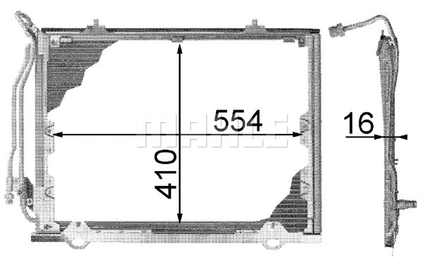 Condenser, air conditioning (AC 243 000P)