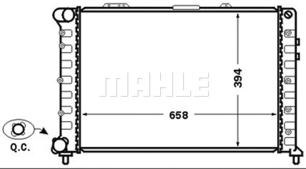 Radiator, engine cooling