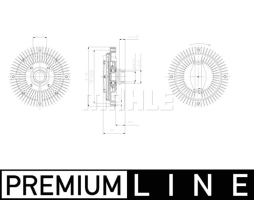 Clutch, radiator fan (CFC 47 001P)