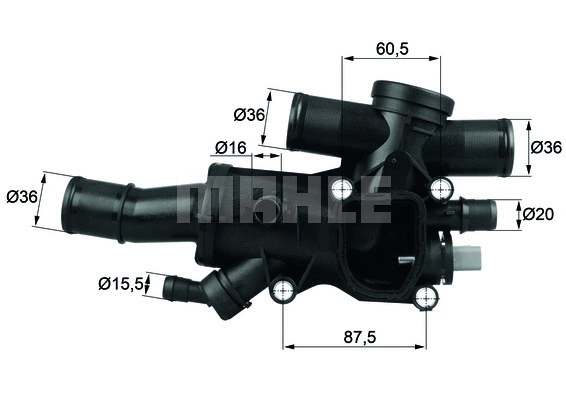 Thermostat, coolant (TH 44 83)