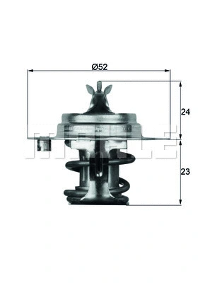 Thermostat, coolant (TX 7 88D)